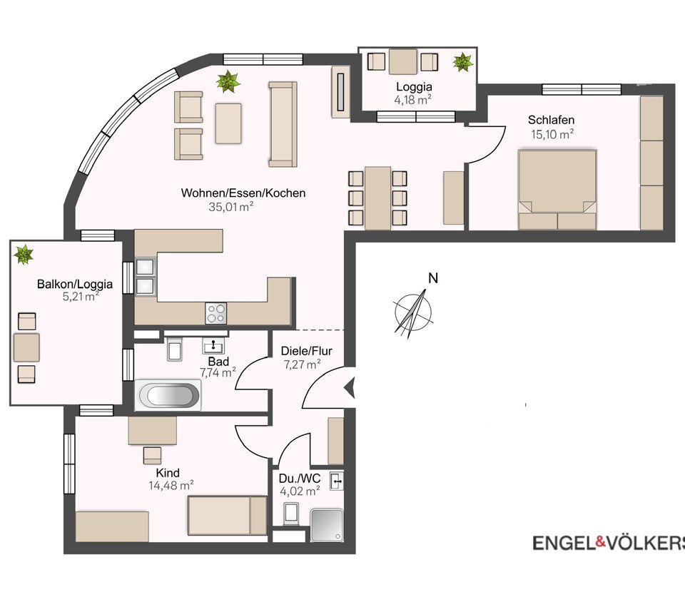 50. Breitengrad, Wohnung 5